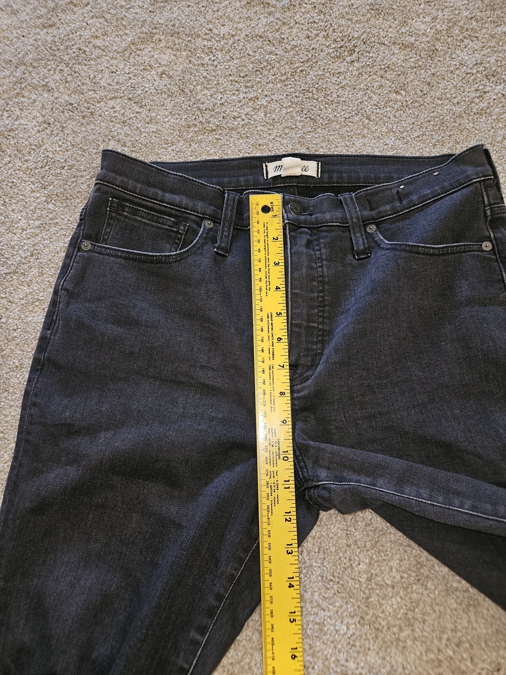 Madewell Black Highrise Skinny Jeans - Picture 2 of 10